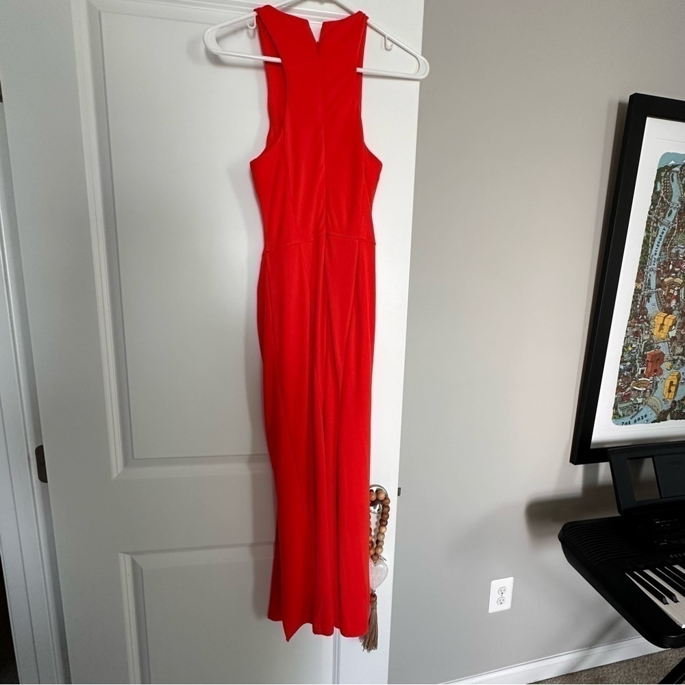 EUC Women’s Cinq A Sept Lezlie Jersey Sleeveless Racerback Midi Dress! - Picture 7 of 10